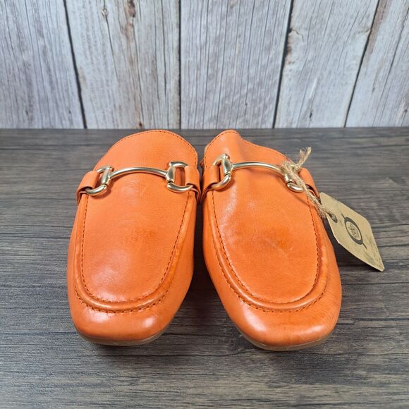 Born Lareina Slip On Leather Mule Women's Sz 7 M Orange (NWT) - Picture 2 of 8
